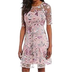 JAX black label lace dress size 10 rose embroidered fairy wimzye